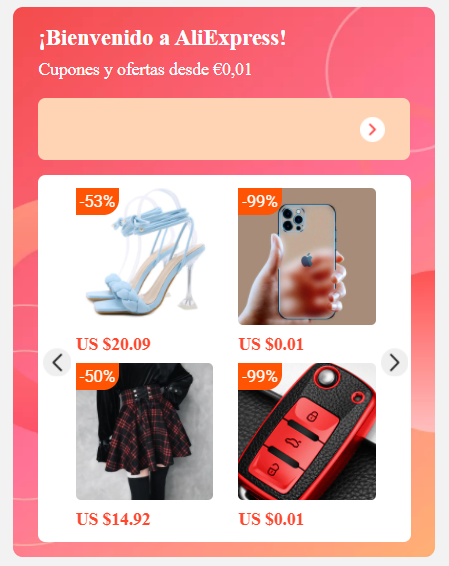 CUPON ALIEXPRESS ESPAÑA